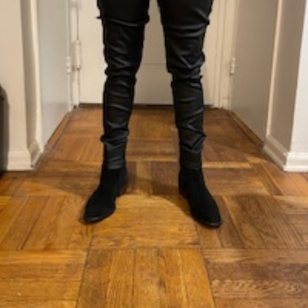 Grey Stretch Pants - Picture 7 of 7